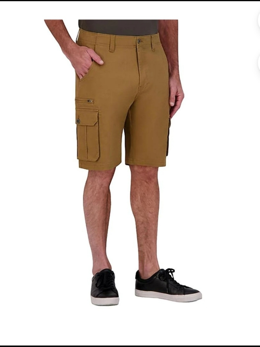 Men's Iron Co. Cargo Shorts - Brown Utility Style Size 36